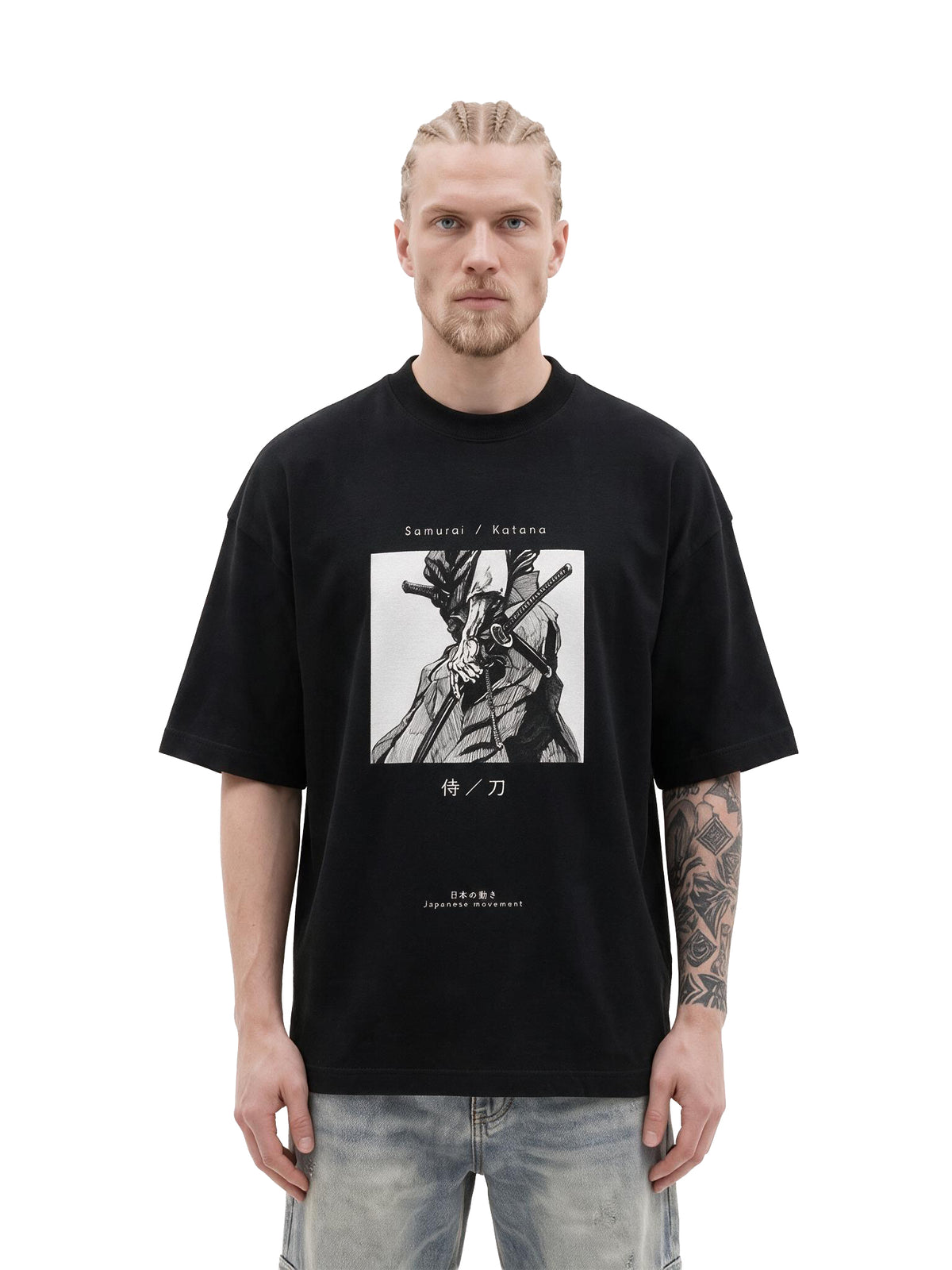Blade of the Samurai oversized tee by IKIINK - front