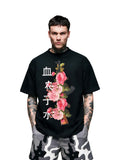 Blood & Blossom oversized tee by IKIINK - front