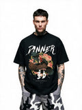 Dinner Rooster oversized tee by IKIINK - front