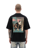 Edo Cat Lover oversized tee by IKIINK - front