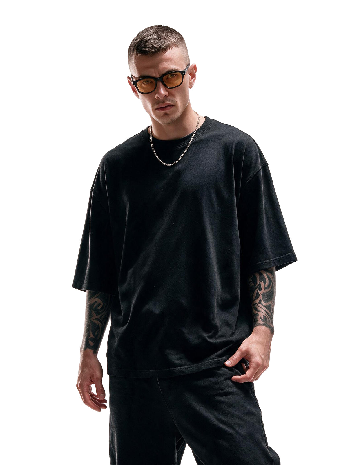 Kimen Peony oversized tee by IKIINK - back