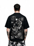 Koi Ascension oversized tee by IKIINK - front