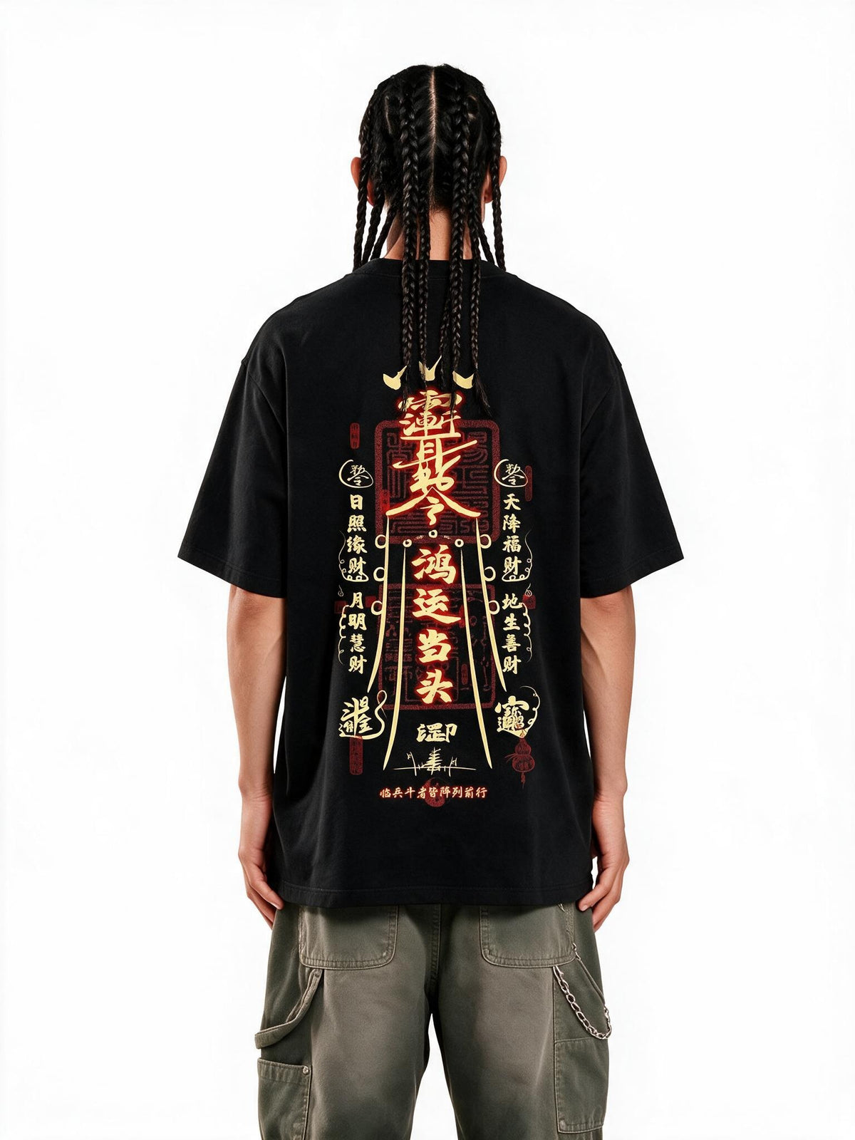Lucky Talisman oversized tee by IKIINK - front