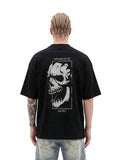 Memento Mori Skull oversized tee by IKIINK - front