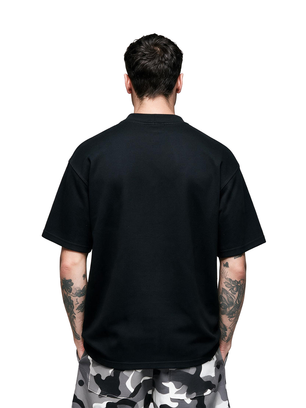 Night Serpent Bloom oversized tee by IKIINK - back