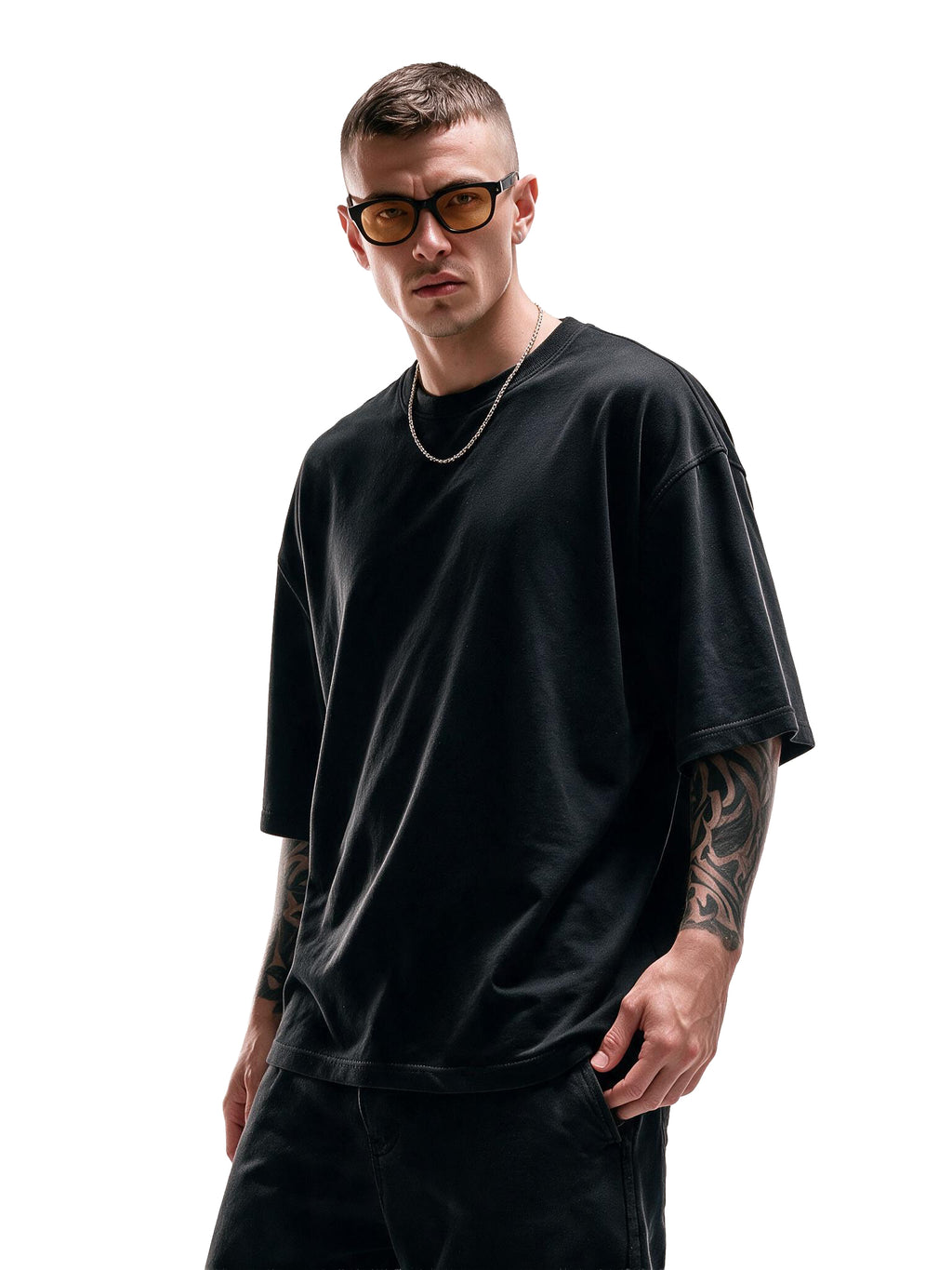 Pale Hannya oversized tee by IKIINK - back