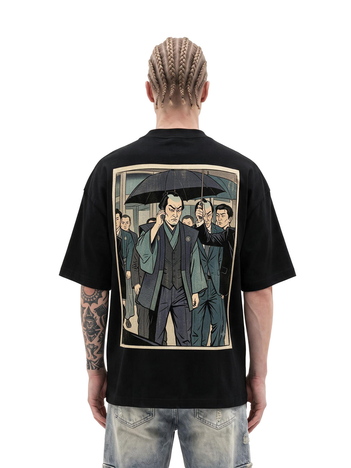 Rain Clan oversized tee by IKIINK - front