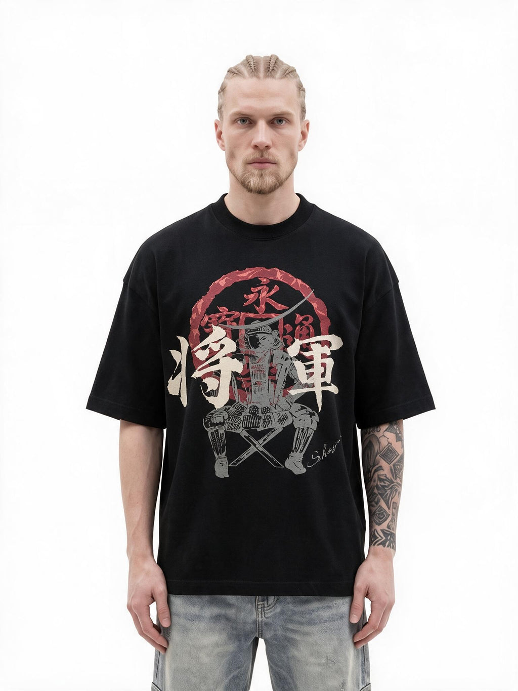 Shogun oversized tee by IKIINK - front