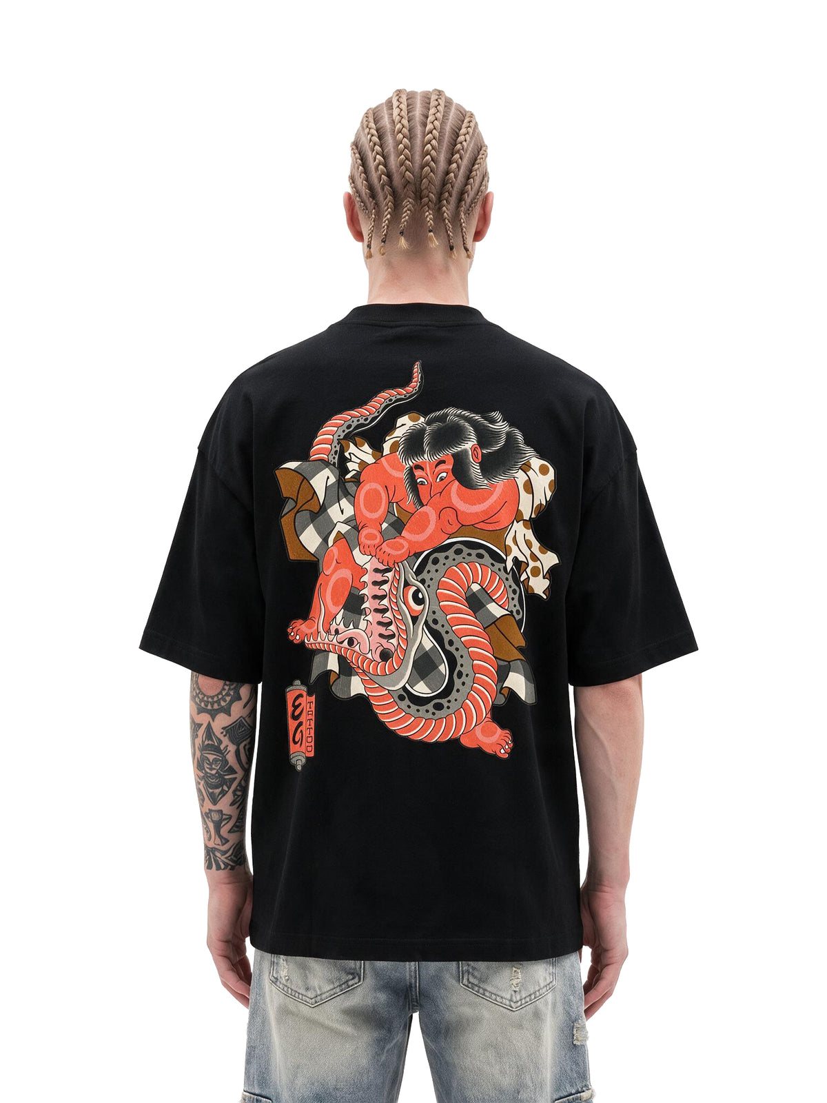 Tako Brawl oversized tee by IKIINK - front
