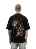 Three Tigers oversized tee by IKIINK - front
